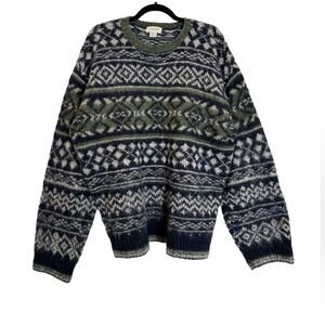 Vintage 90s J crew  Men’s‎ fair isle sweater Size XL